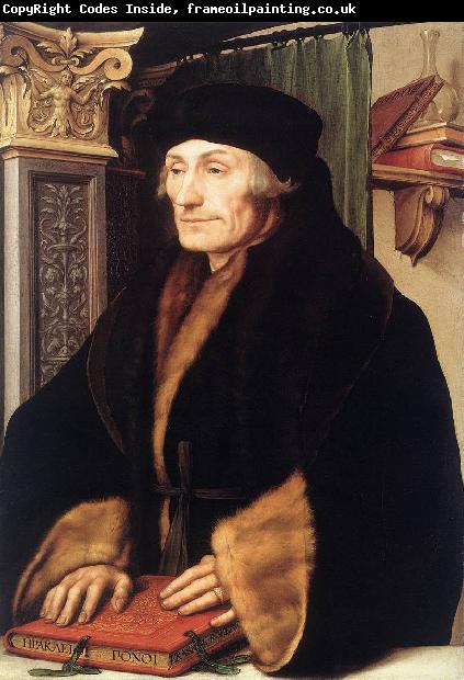 HOLBEIN, Hans the Younger Portrait of Erasmus of Rotterdam sg